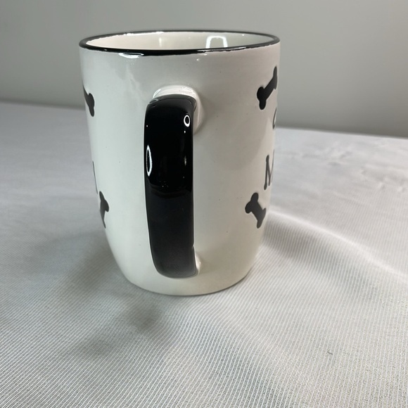 Petrageous Designs Dog Mom Hand Crafted Mug Black White Embossed 12oz - Picture 2 of 8